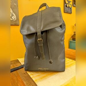 Jimmy Choo Perfumes Navy and Black Backpack NWT
